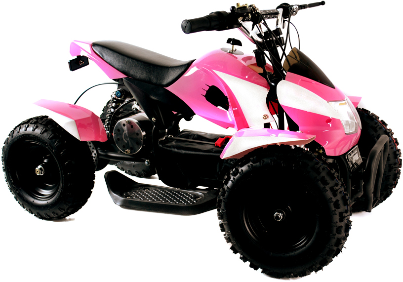 pink electric quad bike